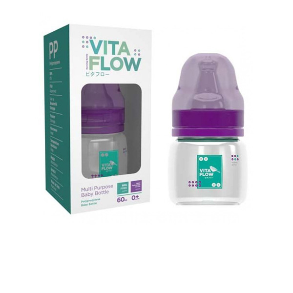 Vita Flow Multi Purpose Baby Bottle 60ml - Purple