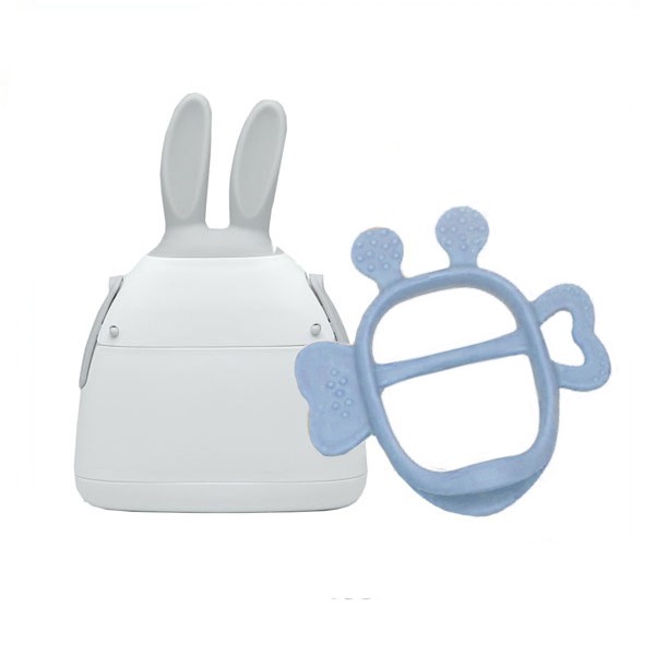 Mama's Tem JemJem Monster Teether Bunny Case - Smoke Blue