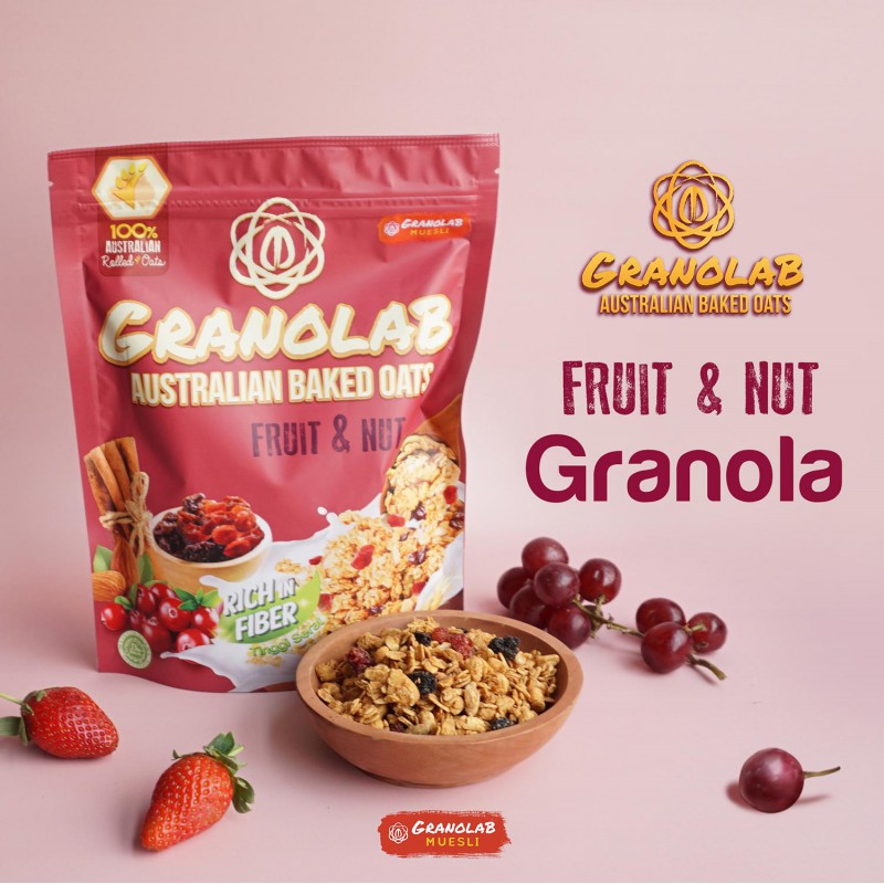 Granolab Australian Baked Oats 210g - Fruit & Nut