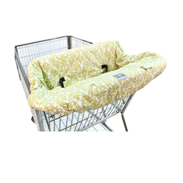 Itzy Ritzy Shopping Cart & High Chair Cover Damask Avocado