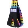 Baba Slings Rainbow Dot Black