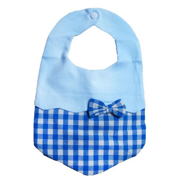 Baby Saliva Towel Blue Square