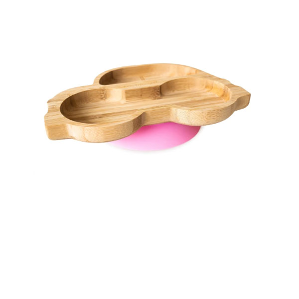 Ecorascals Bamboo Car Plate - Pink