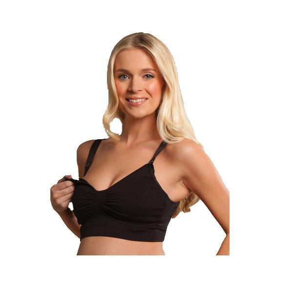 Carriwell Seamless GelWire Nursing Bra Black - L