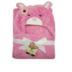 Carter's Little Layette Hooded Blanket Pink Rabbit