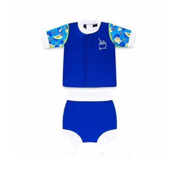 Cheekaaboo Huggiesbabes Suit - Navy Blue / Stingray M(18-30m)