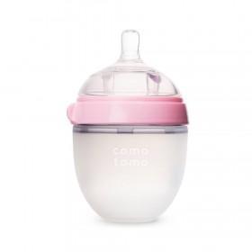 Comotomo Silicone Baby Bottle 150ml Pink