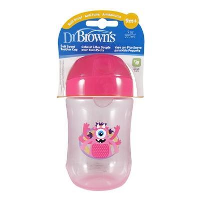 Dr.Brown Soft Spout Toddler Cup 270ml - Pink