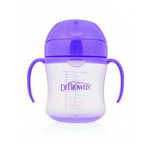 Dr.Brown Soft Spout Transition Cup 180ml - Purple