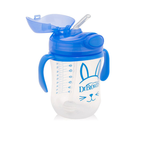 Dr.Brown Baby's First Straw Cup 270ml - Blue