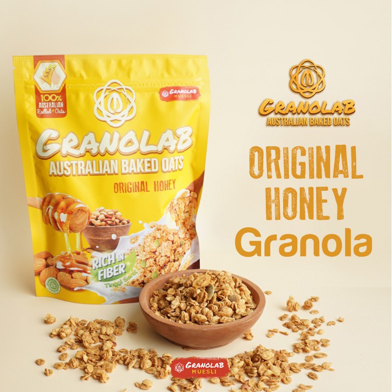 Granolab Australian Baked Oats 210g - Original Honey