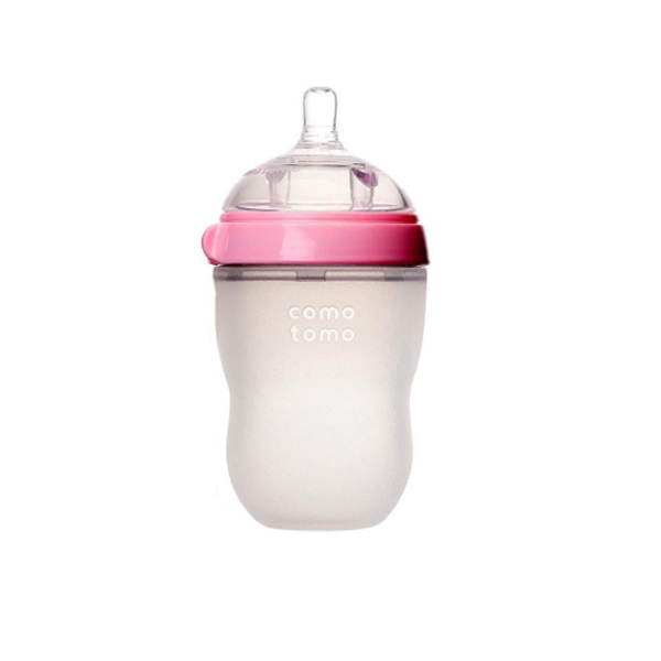 Comotomo Silicone Baby Bottle 250ml Pink