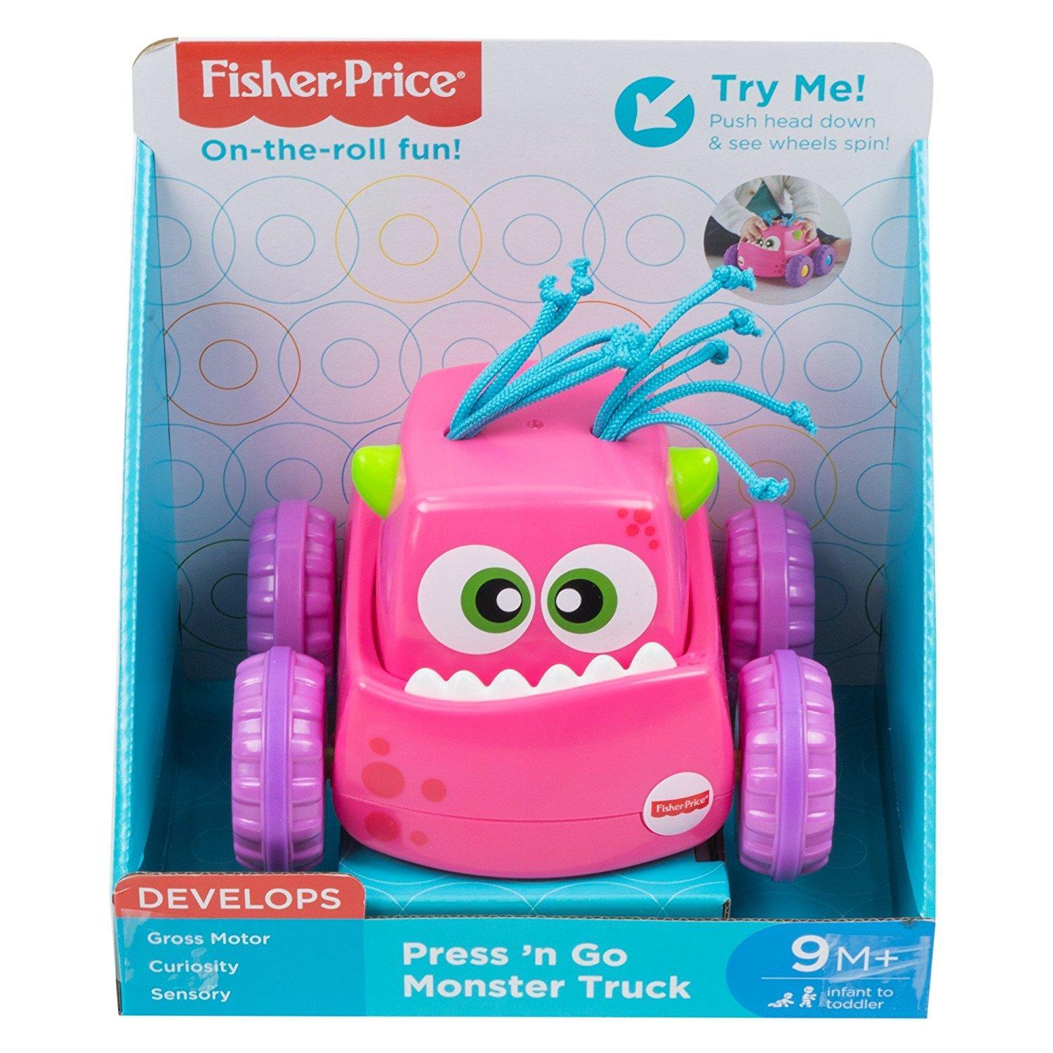 Fisher Price Infant Press N GO Vehicle Ast - Pink