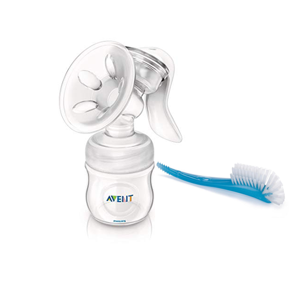 Avent Gift Set (Natural Manual Breast Pump + Bottle Nipple Brush)