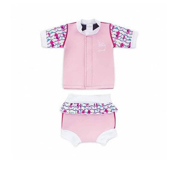 Cheekaaboo Huggiesbabes Suit - Light Pink / Sea Horse S(6-18y)