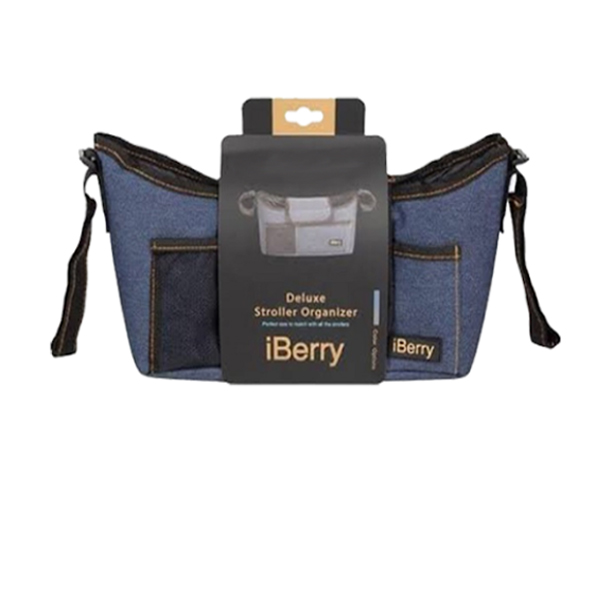 iBerry Deluxe Stroller Organizer - Blue Jeans