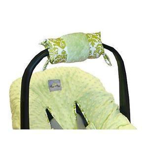 Itzy Ritzy Infant Carseat Handle Cushion Avocado Damask