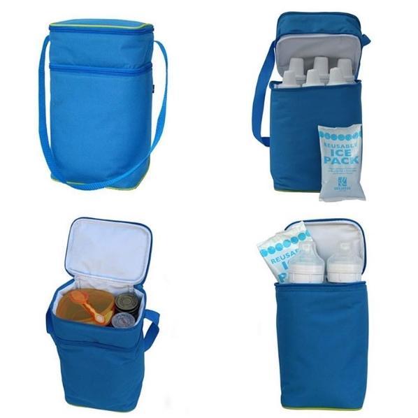 J.L. Childress 6 Bottle Cooler - Blue/ Green