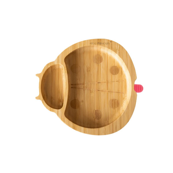 Ecorascals Bamboo Ladybird Plate - Pink