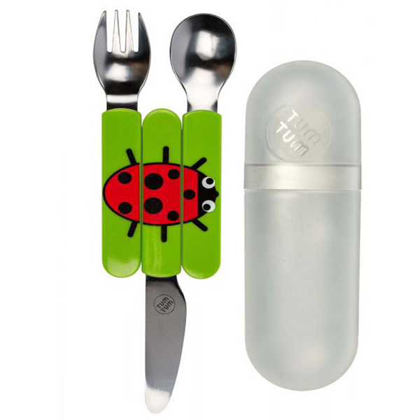 Tum Tum Travel Cutlery - Ladybird