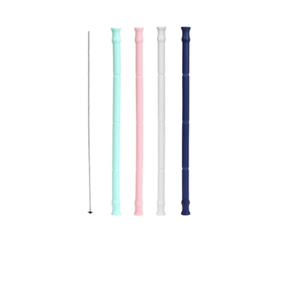 Livenkeen Pack of 4 25cm Straw + Brush