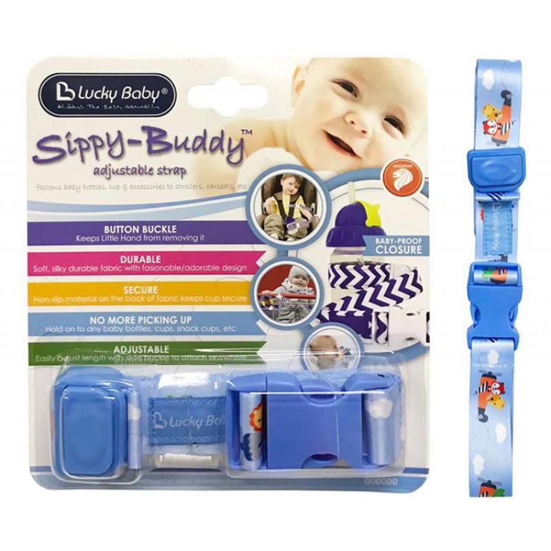 Lucky Baby Sippy Buddy Adjustable Strap - Airplane