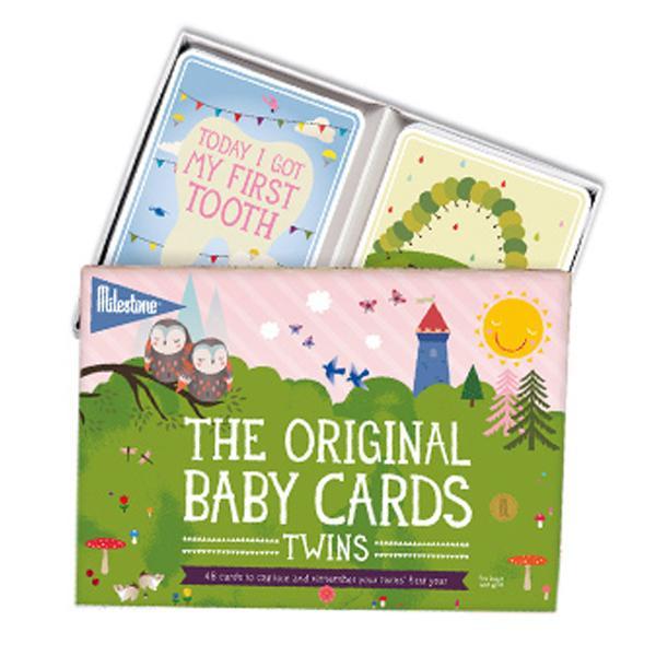 Milestone Baby Cards Twins