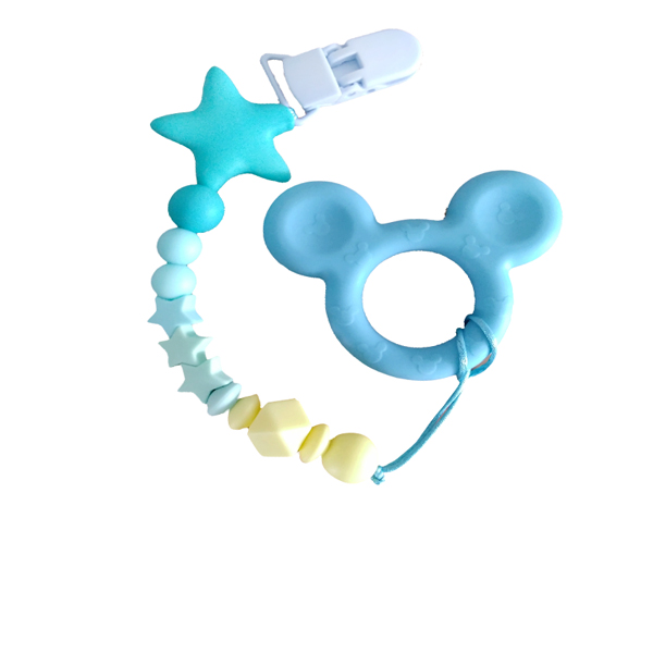 Bright Chewelry Teether - Mickey Blue