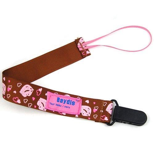 Pacifier Clip Brown