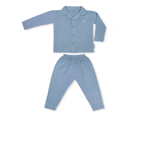 Little Palmerhaus Toddler Pajamas Set 3years - Blue