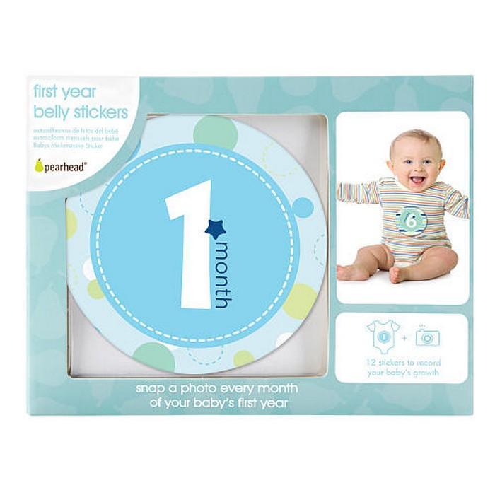 Pearhead Baby Milestone Stickers Boy