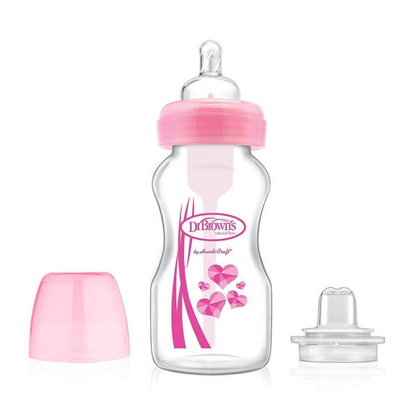 Dr.Brown WB9191 Transition Bottle 270ml - Pink