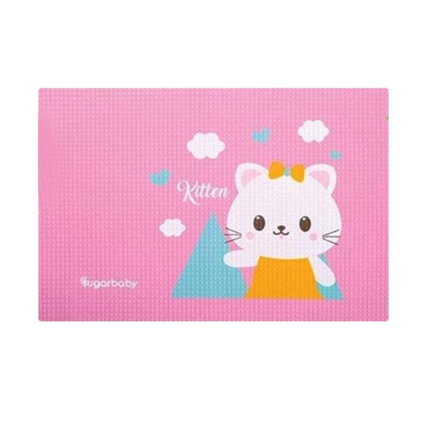 Sugar Baby Organic Healthy Cot Sheet - Pink Kitten