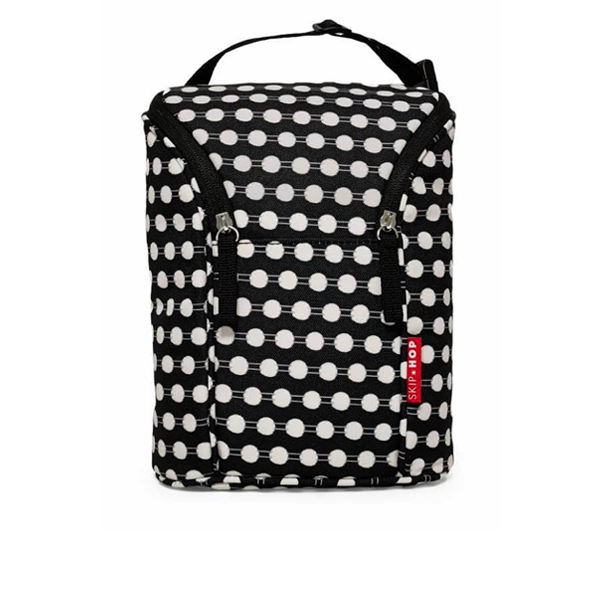 Skiphop Grab & Go Double Bottle Bag - Connected Dots