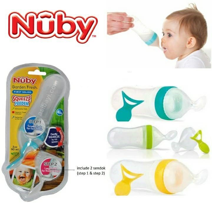 Nuby GF Squeeze Feeder - Pink