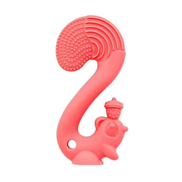 Mombella Squirrel Teether Toy Doo - Red