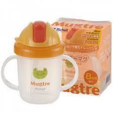 Richell Mugtre Straw Mug Orange