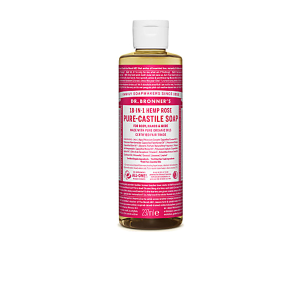 Dr. Bronner's Pure Castile Liquid Soap 237ml - Rose