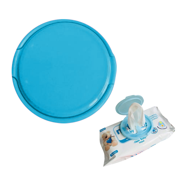 Javalock Round Reusable Wet Wipe Cover - Blue