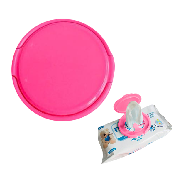 Javalock Round Reusable Wet Wipe Cover - Pink