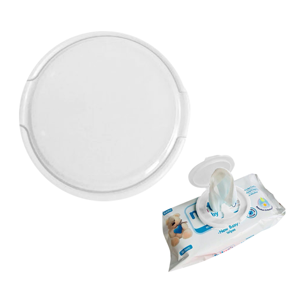 Javalock Round Reusable Wet Wipe Cover - White