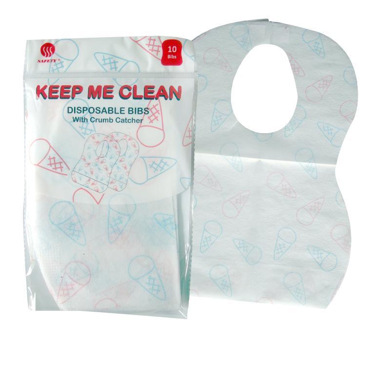 Safety Keep Me Clean Disposable Bibs (10pcs)