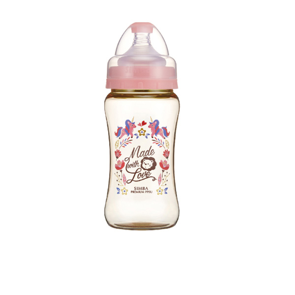 Simba Dorothy PPSU Wide Feeding Bottle 270ml - Unicorn Pink