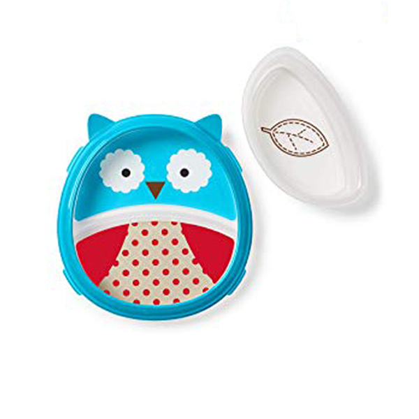 Skiphop Zoo Smart Serve Plate & Bowl - Owl