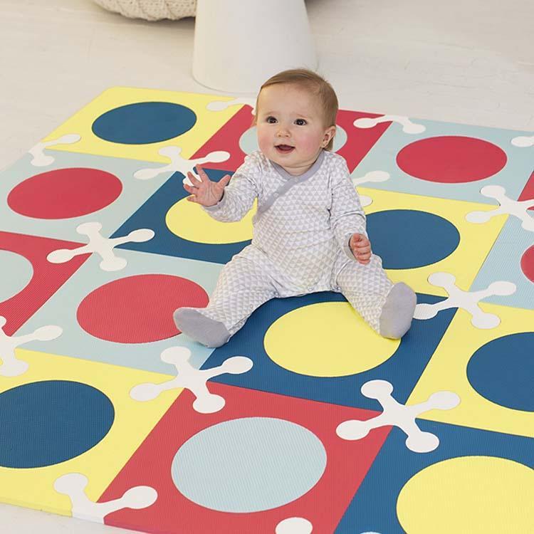 Skiphop Playspot Foam Floor Tiles - Multi Mix