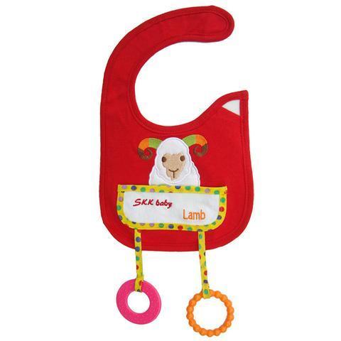 SKK Baby Bib Cotton Teether - Lamb