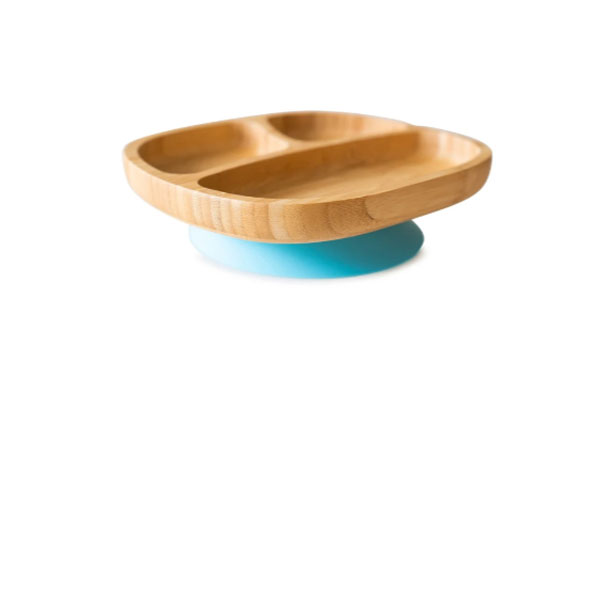 Ecorascals Bamboo Toddler Plate - Blue