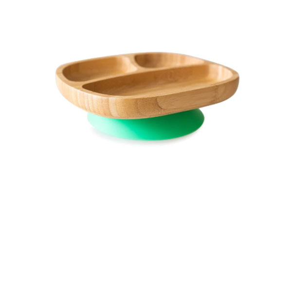 Ecorascals Bamboo Toddler Plate - Green