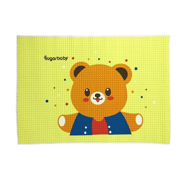 Sugar Baby Organic Healthy Cot Sheet - Yellow Bear